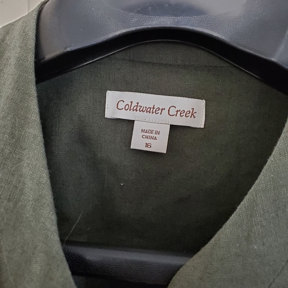 Coldwater Creek flyaway jacket with lace - Picture 2 of 7